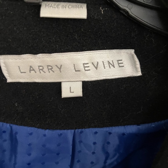 Black Coat full Length Larry Levine L - Picture 5 of 5